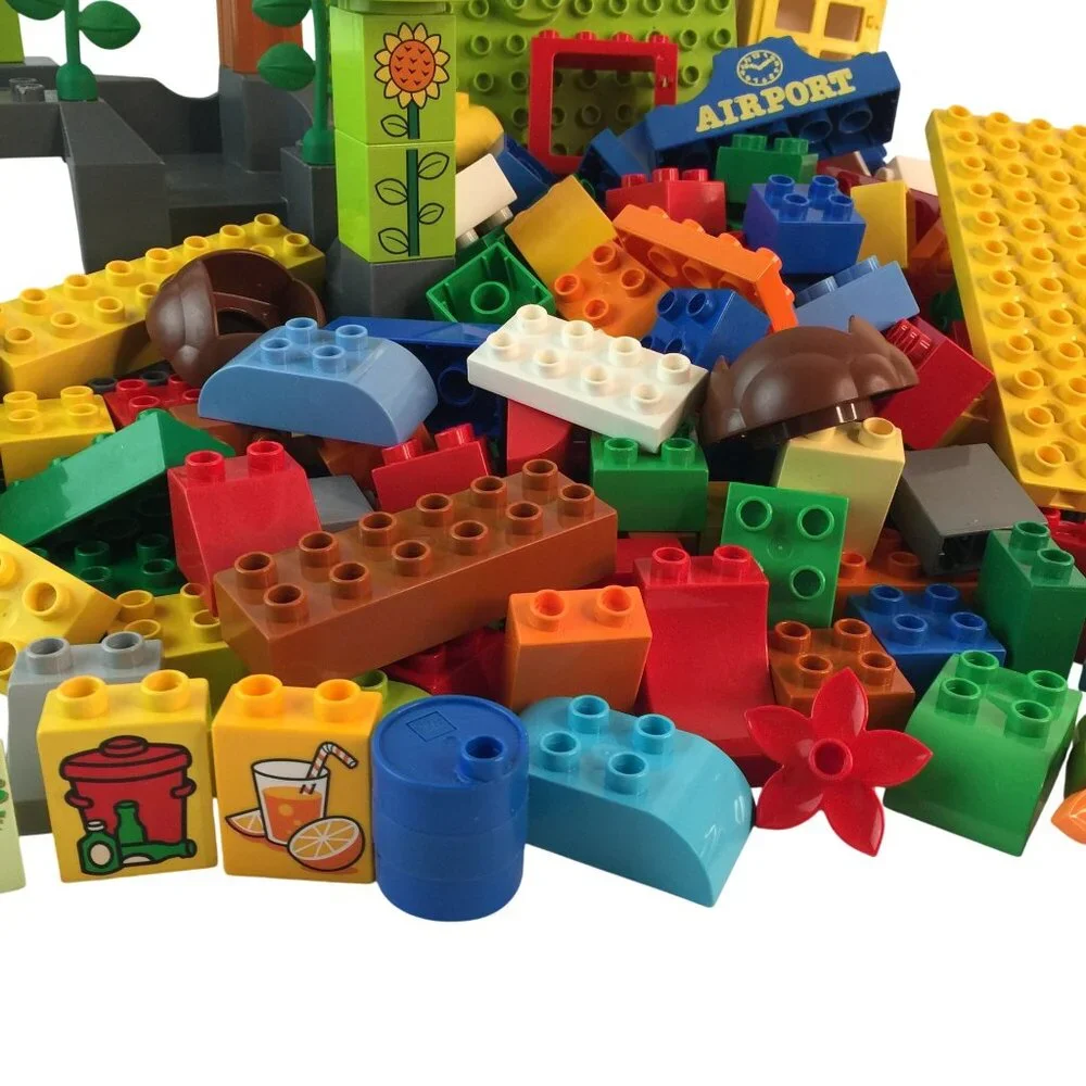 Lego Duplo Building‎ Blocks Lot 250 Pcs Base Plate Mountain Tree Vine Window
